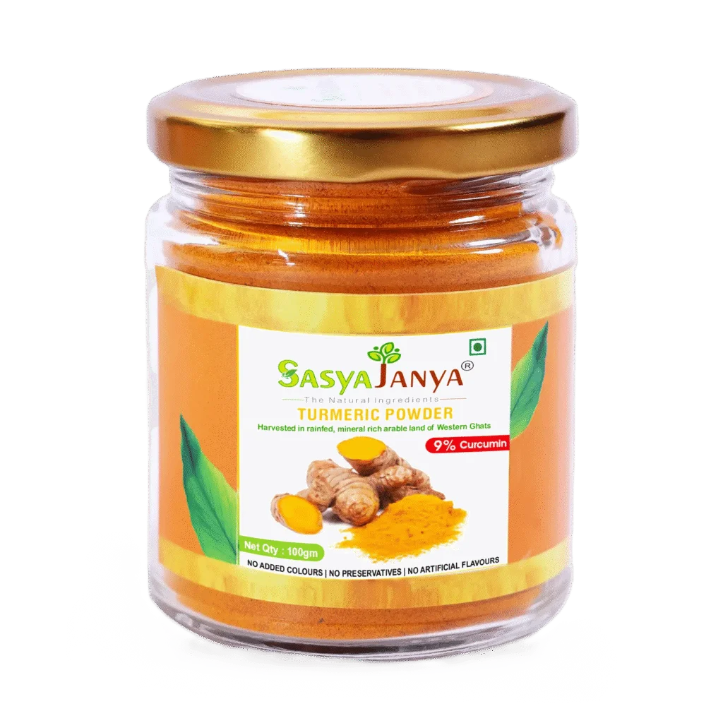 SASYAJANYA organic turmeric powder packaging